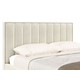 Двуспальная кровать todzal Дели Молочный, велюр 160х200 см