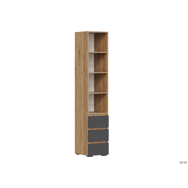 Стеллаж todzal Ирэн Дуб Крафт золотой / Графит серый Дуб Крафт золотой / Графит серый