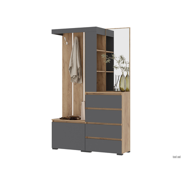 Прихожая todzal Ирэн Дуб Крафт золотой / Графит серый Дуб Крафт золотой / Графит серый