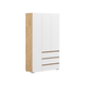 Распашной шкаф todzal Ирэн Белый / Дуб Крафт золотой Белый / Дуб Крафт золотой