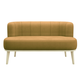 Прямой диван todzal Эмили Горчичный, велюр Горчичный, велюр