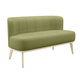 Прямой диван todzal Эмили Оливковый, велюр Оливковый, велюр