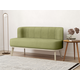 Прямой диван todzal Эмили Оливковый, велюр Оливковый, велюр