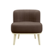 Кресло todzal Эмили Коричневый, велюр Коричневый, велюр