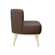 Кресло todzal Эмили Коричневый, велюр Коричневый, велюр