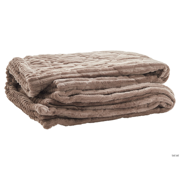 Покрывало Ми Текстиль Августа Какао, велсофт Какао, велсофт