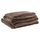 Плед Ми Текстиль Винченцо Какао, велсофт 150х200 см