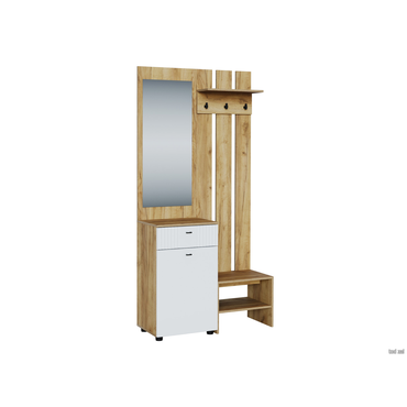 Прихожая СВ-Мебель Ларенс Дуб золотой / Белый матовый Дуб золотой / Белый матовый