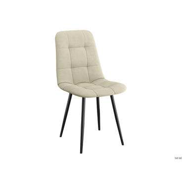 Стул todzal Клаус Бежевый, микровелюр / Черный, металл Бежевый, микровелюр / Черный, металл