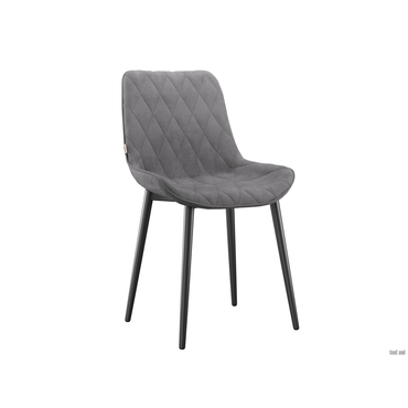 Стул todzal Джеймс Серый, микровелюр / Черный, металл Серый, микровелюр / Черный, металл