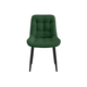 Стул todzal Кристер Зеленый, микровелюр / Черный, металл 1 шт.