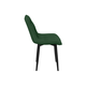 Стул todzal Кристер Зеленый, микровелюр / Черный, металл 1 шт.