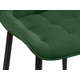 Стул todzal Кристер Зеленый, микровелюр / Черный, металл 1 шт.