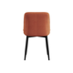 Стул todzal Кристер Оранжевый, микровелюр / Черный, металл 1 шт.