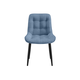 Стул todzal Кристер Сине-голубой, микровелюр / Черный, металл 1 шт.