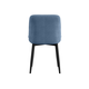 Стул todzal Кристер Сине-голубой, микровелюр / Черный, металл 1 шт.