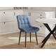 Стул todzal Кристер Сине-голубой, микровелюр / Черный, металл 1 шт.