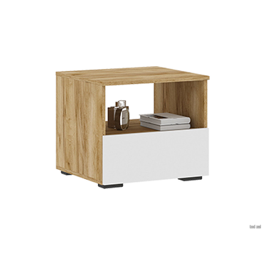 Прикроватная тумбочка todzal Ирэн Белый / Дуб Крафт золотой Белый / Дуб Крафт золотой