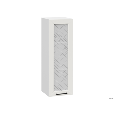 Кухонный модуль СВ-Мебель Сектор Белый / Бланж со стеклом 30 см