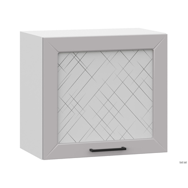 Кухонный модуль СВ-Мебель Сектор Белый / Нео со стеклом 50 см