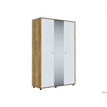 Распашной шкаф СВ-Мебель Ларенс Дуб золотой / Белый матовый Дуб золотой / Белый матовый