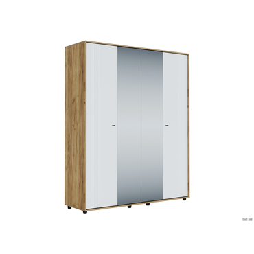 Распашной шкаф СВ-Мебель Ларенс Дуб золотой / Белый матовый Дуб золотой / Белый матовый