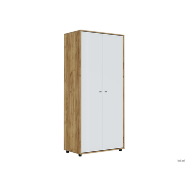 Распашной шкаф СВ-Мебель Ларенс Дуб золотой / Белый матовый Дуб золотой / Белый матовый