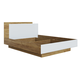 Двуспальная кровать СВ-Мебель Ларенс Дуб золотой / Белый матовый Без подъемного механизма 160х200 см
