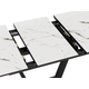 Кухонный стол todzal Декер Мрамор белый / Черный, металл Мрамор белый / Черный, металл