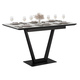 Кухонный стол todzal Декер Мрамор белый / Черный, металл Мрамор белый / Черный, металл