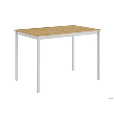 Кухонный стол todzal Марс Крафт золотой / Белый матовый, металл ЛДСП