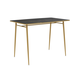 Кухонный стол todzal Синдри Черно-золотой мрамор / Золотой, металл Черно-золотой мрамор / Золотой, металл