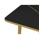 Кухонный стол todzal Синдри Черно-золотой мрамор / Золотой, металл Черно-золотой мрамор / Золотой, металл