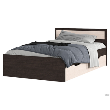 Двуспальная кровать Стендмебель Феста Венге / Дуб Белфорт С ящиками 120х200 см