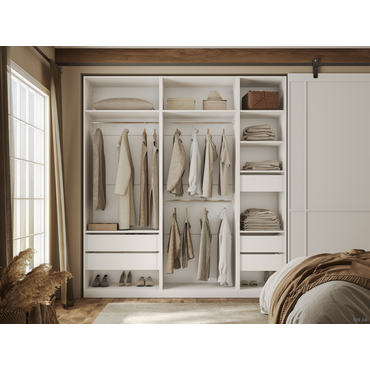 Распашной шкаф todzal Сиена Белый Белый