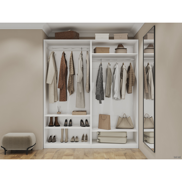 Распашной шкаф todzal Сиена Белый Белый