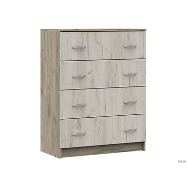 Комод Стендмебель Бриз Дуб Крафт серый / Дуб Крафт белый Дуб Крафт серый / Дуб Крафт белый