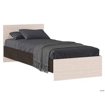 Односпальная кровать Стендмебель Бриз Венге / Дуб Белфорт 80х200 см