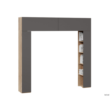 Шкаф навесной ТриЯ Порто Яблоня Беллуно / Серый Яблоня Беллуно / Серый
