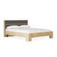Двуспальная кровать todzal Ирэн Дуб Крафт золотой / Графит серый 160х200 см