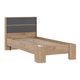 Двуспальная кровать todzal Ирэн Дуб Крафт золотой / Графит серый 90х200 см