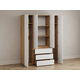 Распашной шкаф todzal Ирэн Белый / Дуб Крафт золотой Белый / Дуб Крафт золотой