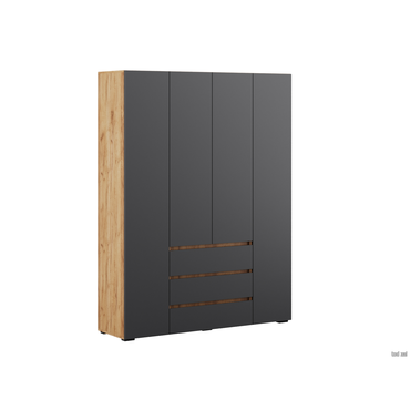 Распашной шкаф todzal Ирэн Дуб Крафт золотой / Графит серый Дуб Крафт золотой / Графит серый