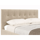 Двуспальная кровать todzal Рони Кремовый, велюр 160х200 см
