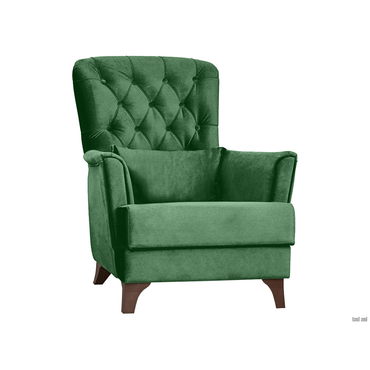 Кресло todzal Ирис Зеленый, велюр Пластик