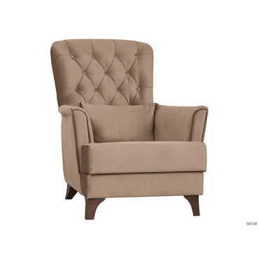 Кресло todzal Ирис Латте, велюр Пластик