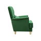 Кресло todzal Ирис Зеленый, велюр Дерево (массив)