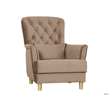 Кресло todzal Ирис Латте, велюр Дерево (массив)