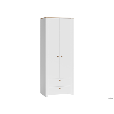 Детский шкаф Моби Джастин Белый шагрень / Дуб Белый эксклюзив Белый шагрень / Дуб Белый эксклюзив