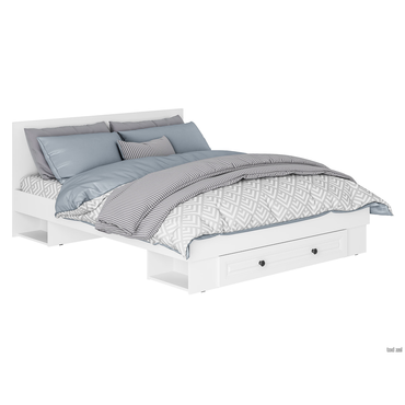 Двуспальная кровать BTS Ария Белый Стандарт 160х200 см